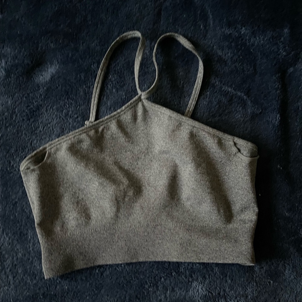 Gray sports bra, Small